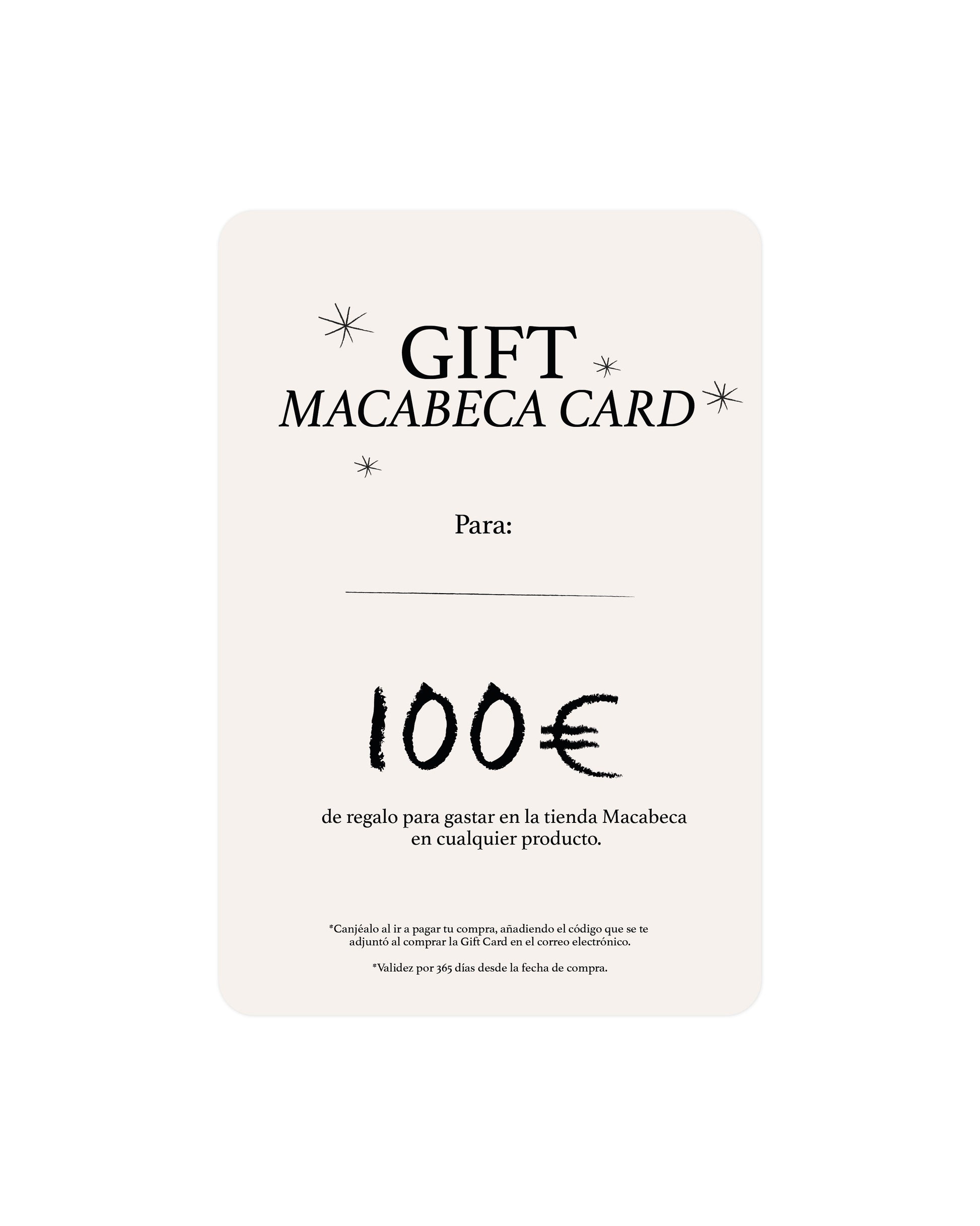 Tarjeta regalo 100€